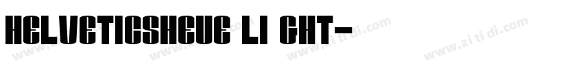 HelveticsHeue Li ght字体转换